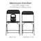 Flash Furniture 4PK Commercial Grade Black Plastic Folding Chairs 4-LE-L-3-W-BK-GG - alternate 8